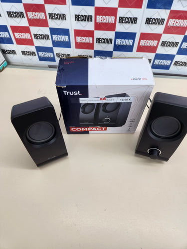 Set Altavoces, Jack 3.5 mm, 16 W, 50-20000 Hz Respuesta Frecuente, Sistema de Altavoces Alámbrico USB para PC, Ordenador, Portátil, Oficina. Trust Remo 2.0